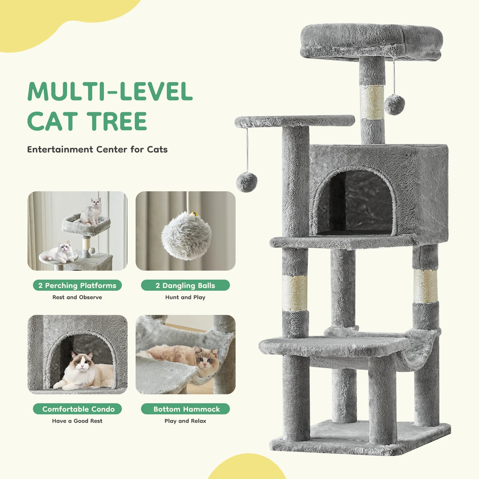 Pawfection 44-inch Cat Tree
